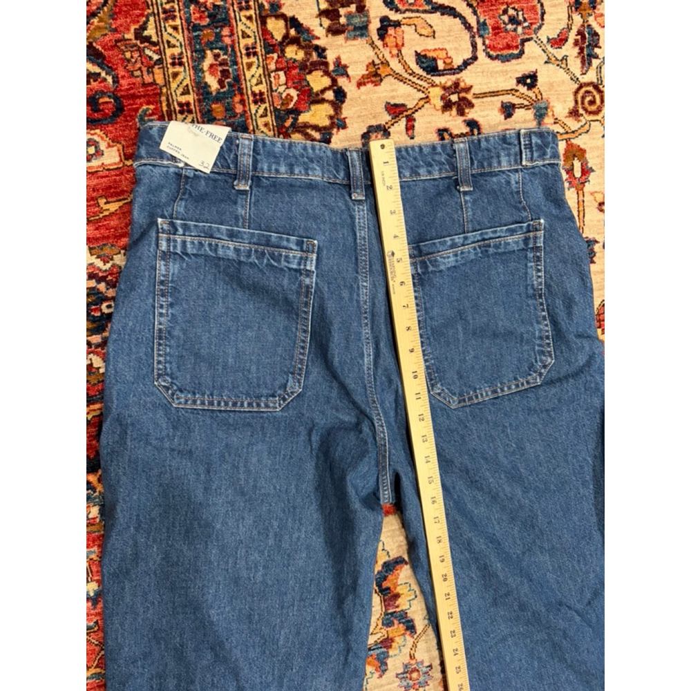 New Free People We The Free Palmer Cuffed Jeans Women’s 32 High Rise Cropped - Picture 8 of 12